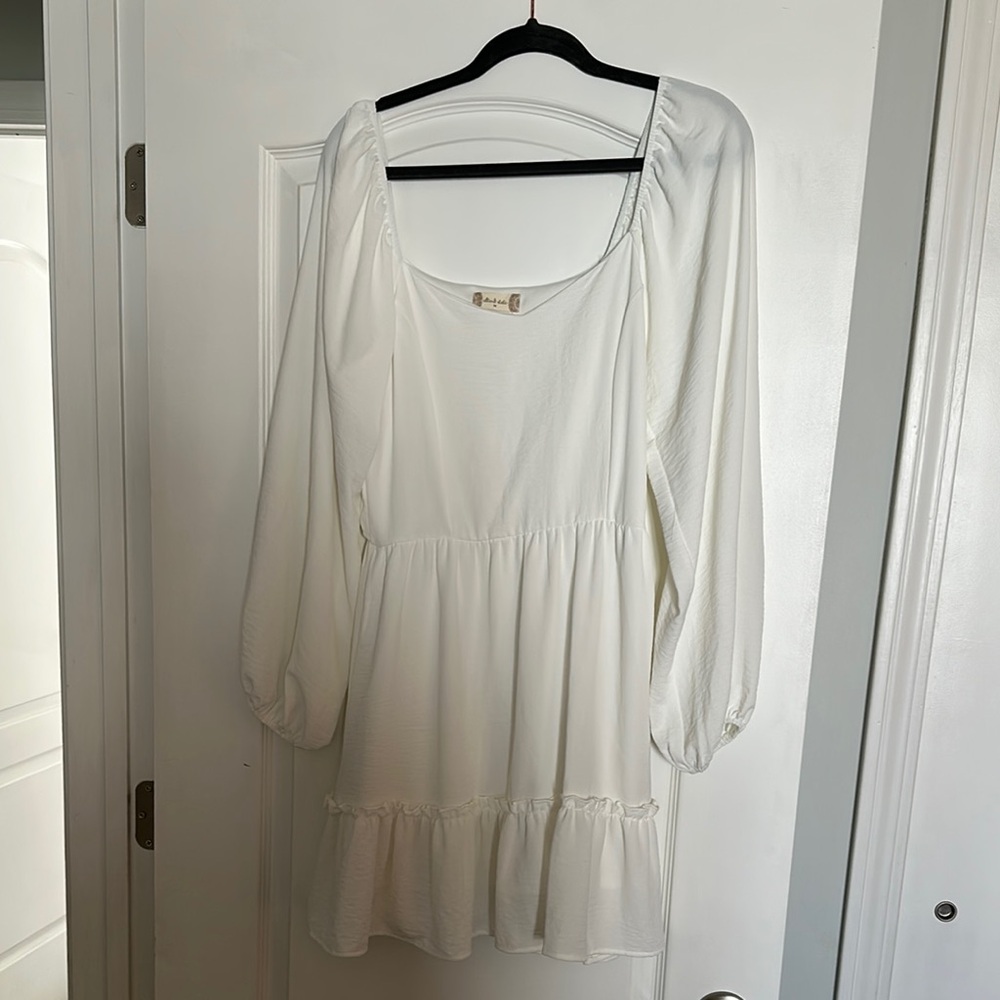 Altar’d State White Long-Sleeve Dress